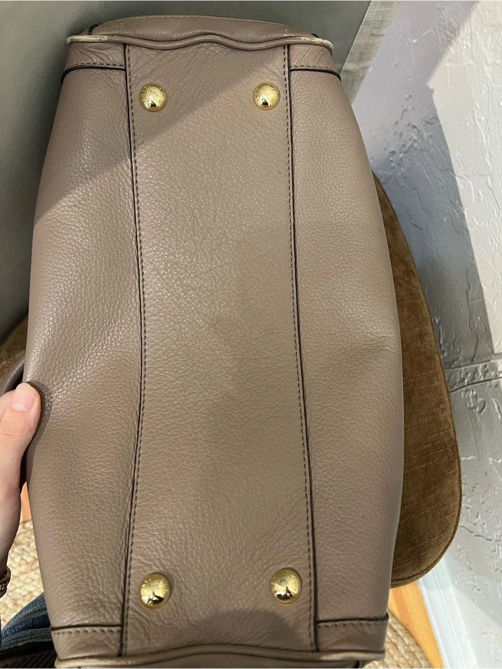 Michael Kors Hudson grey satchel bag